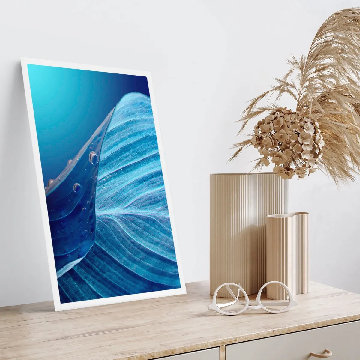 Poster - Versteckte Tropfen vom Blau - 40x50 cm