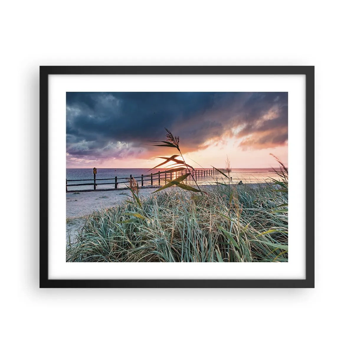 Poster in einem schwarzem Rahmen - Es vergeht nicht mit dem Wind - 50x40 cm