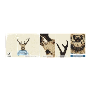 Fototapeten Muster Selbstklebend Deluxe Sticker - Weil ich gestreifte T-Shirts mag! - Abstraktion, Reh, Stück - 100x30 cm