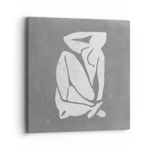 Bild auf Leinwand - Leinwandbild - In Gedanken versunken - 30x30 cm