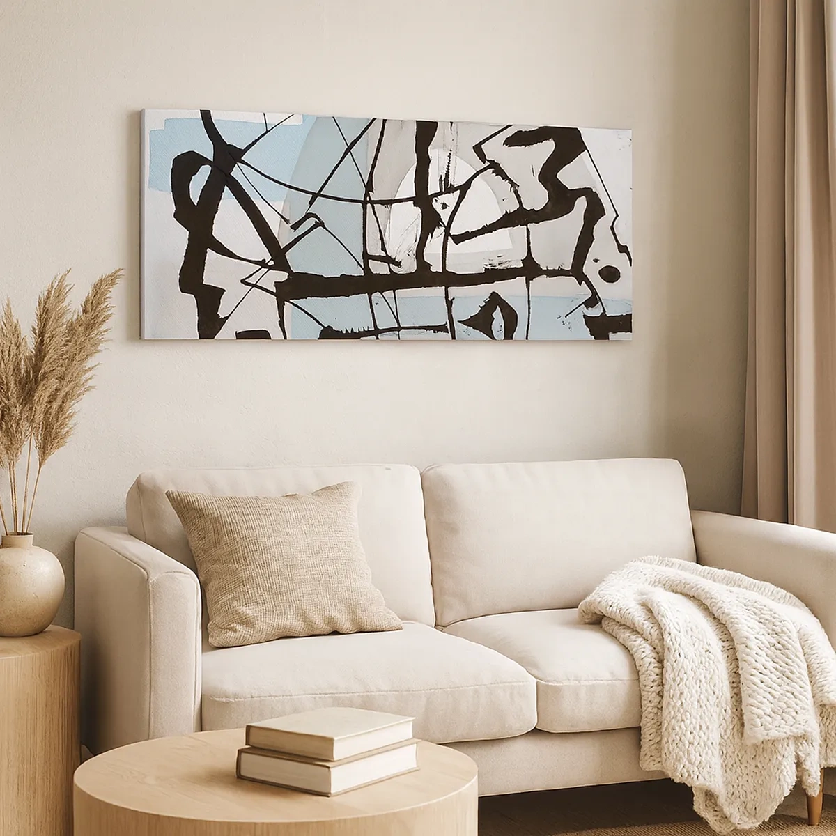 Bild auf Leinwand - Leinwandbild - Trotzdem blau - 30x30 cm