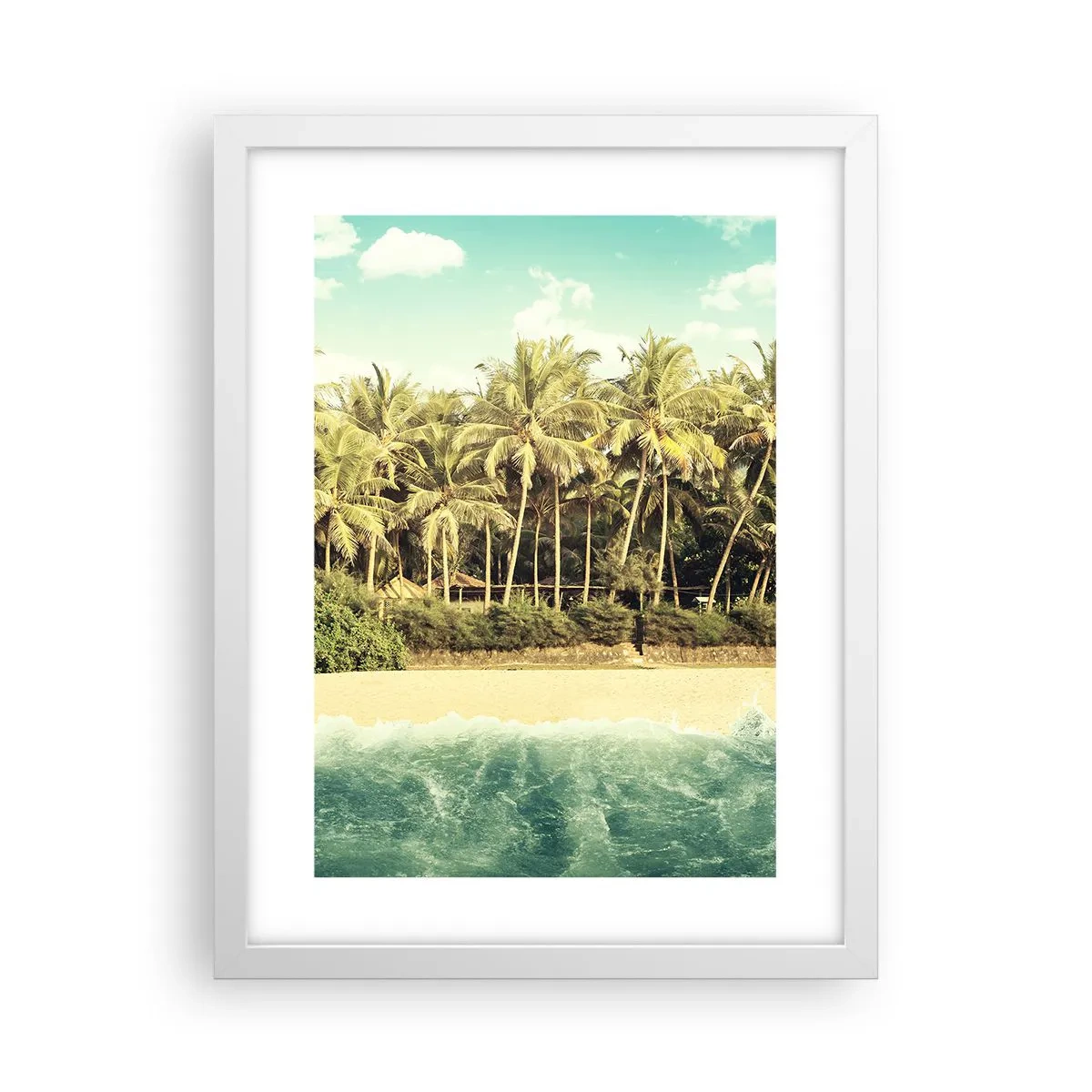 Poster in einem weißen Rahmen - Wie wäre es hier? - 30x40 cm