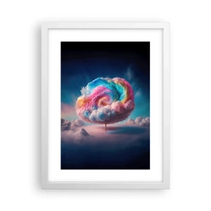 Poster in einem weißen Rahmen - Traum von einem Vergnügungspark - 30x40 cm