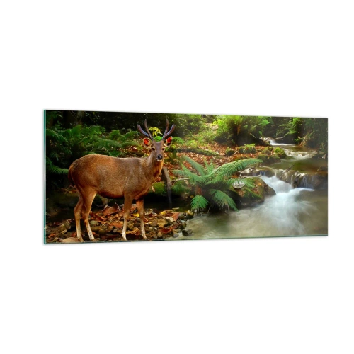 Glasbild - Bild auf glas - Willkommen in meiner Welt - 100x40 cm