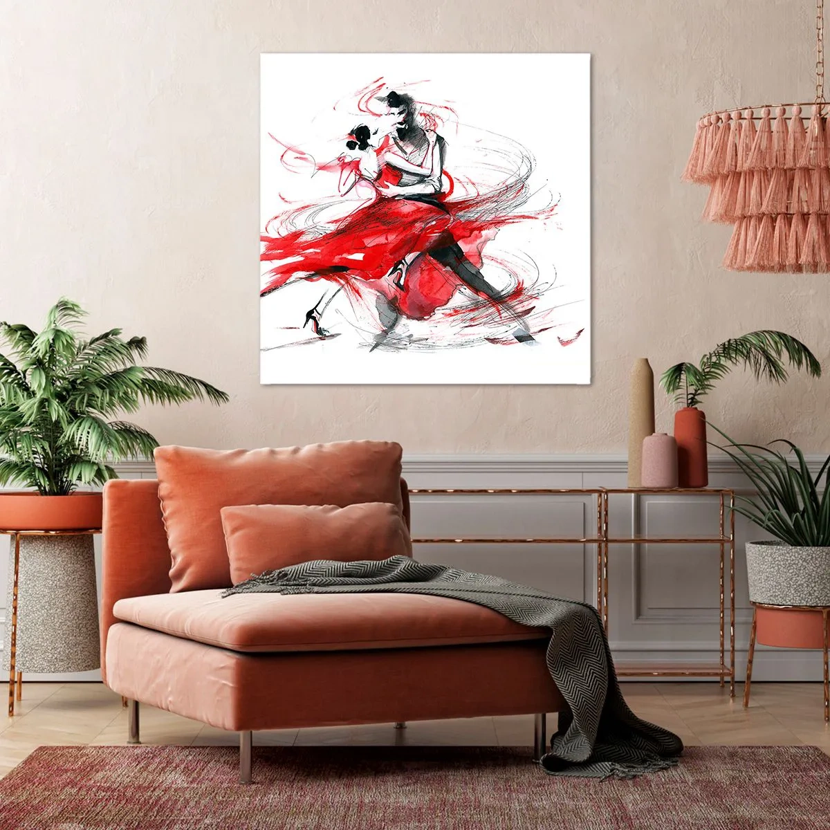 Bild auf Leinwand - Leinwandbild - Tango – der Rhythmus der Leidenschaft - 30x30 cm