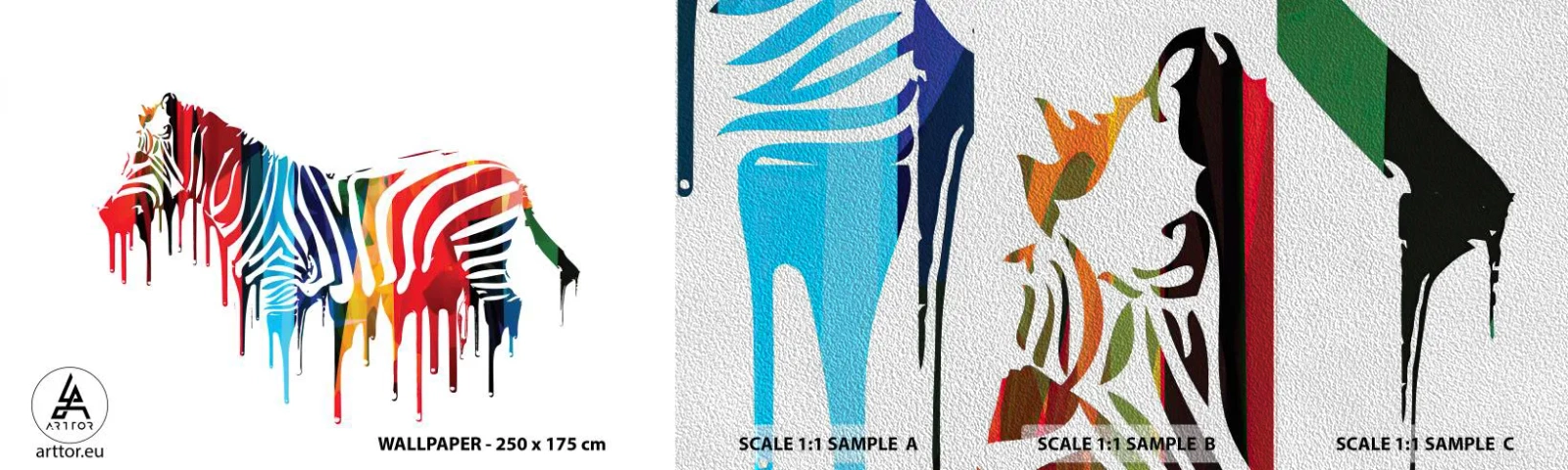 Fototapeten Muster Premium Sand - Nicht nur schwarz-weiß - Abstraktion, Rippen, Grafik - 100x30 cm