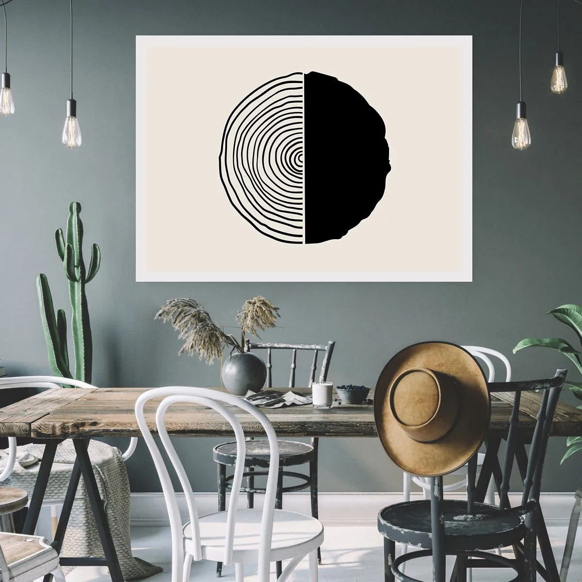 Poster - Halb und halb - 40x30 cm