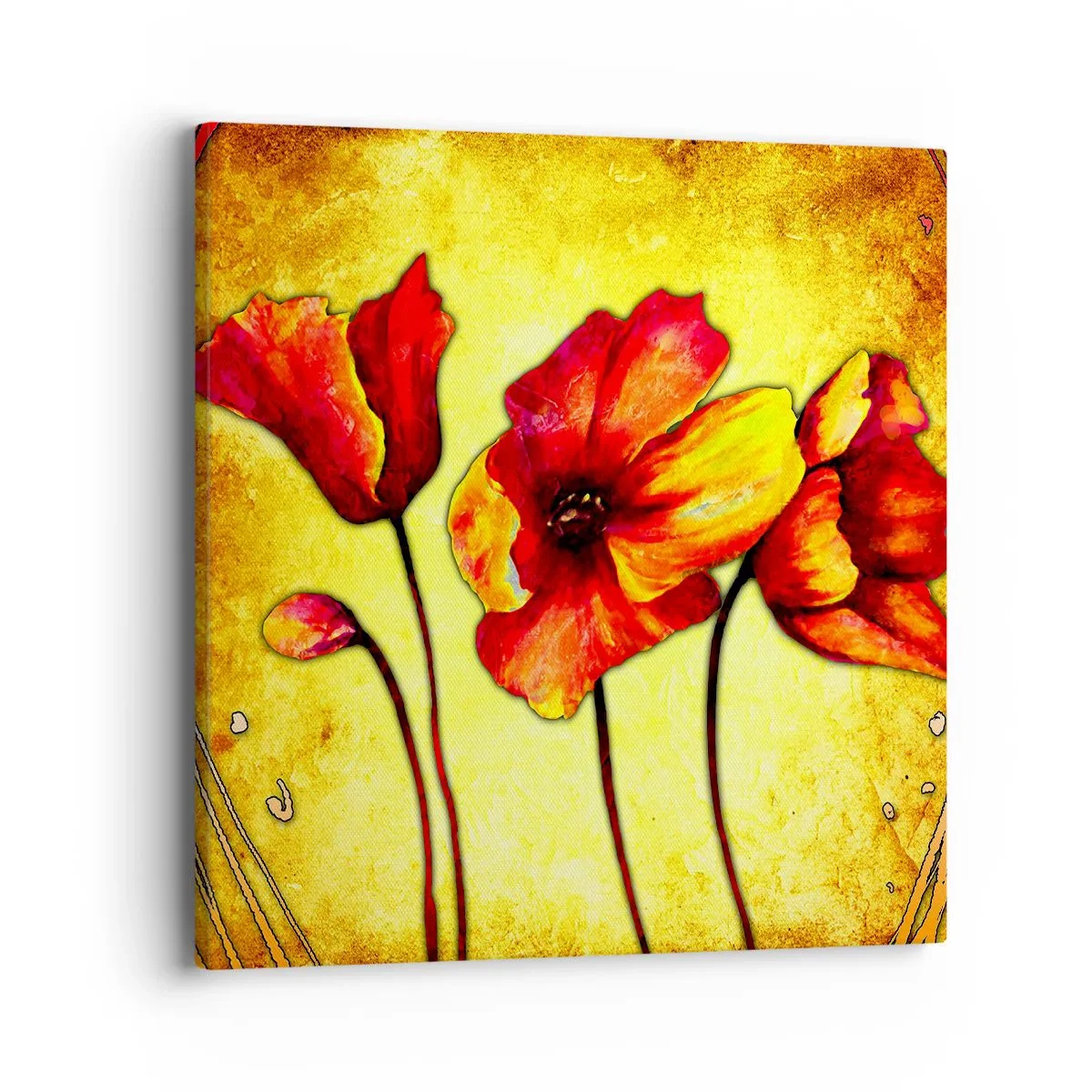 Bild auf Leinwand - Leinwandbild - In Jugendstil-Dekorationen - 40x40 cm