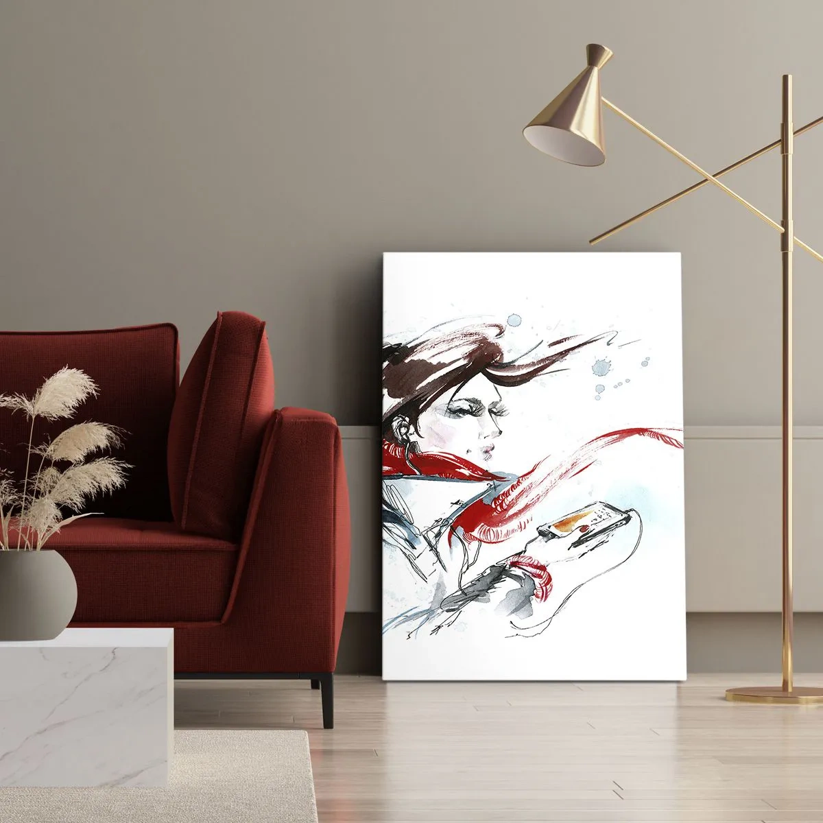 Bild auf Leinwand - Leinwandbild - Mit mir stimmt was nicht - 45x80 cm