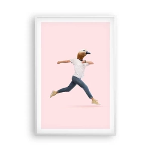 Poster in einem weißen Rahmen - Eine Prise Absurdität - 61x91 cm