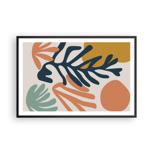 Poster in einem schwarzem Rahmen - Korallenmeere - 91x61 cm