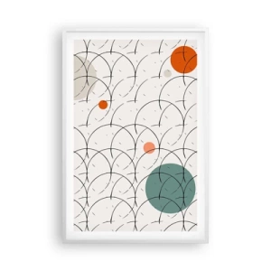 Poster in einem weißen Rahmen - Im Pop-Art-Geist - 61x91 cm