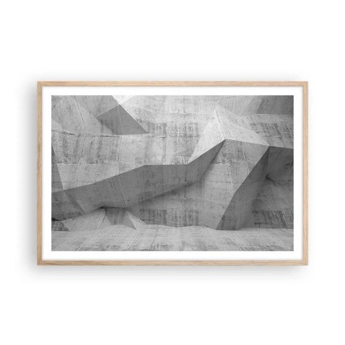 Poster in einem Rahmen aus heller Eiche - Eine echte Herausforderung - 91x61 cm