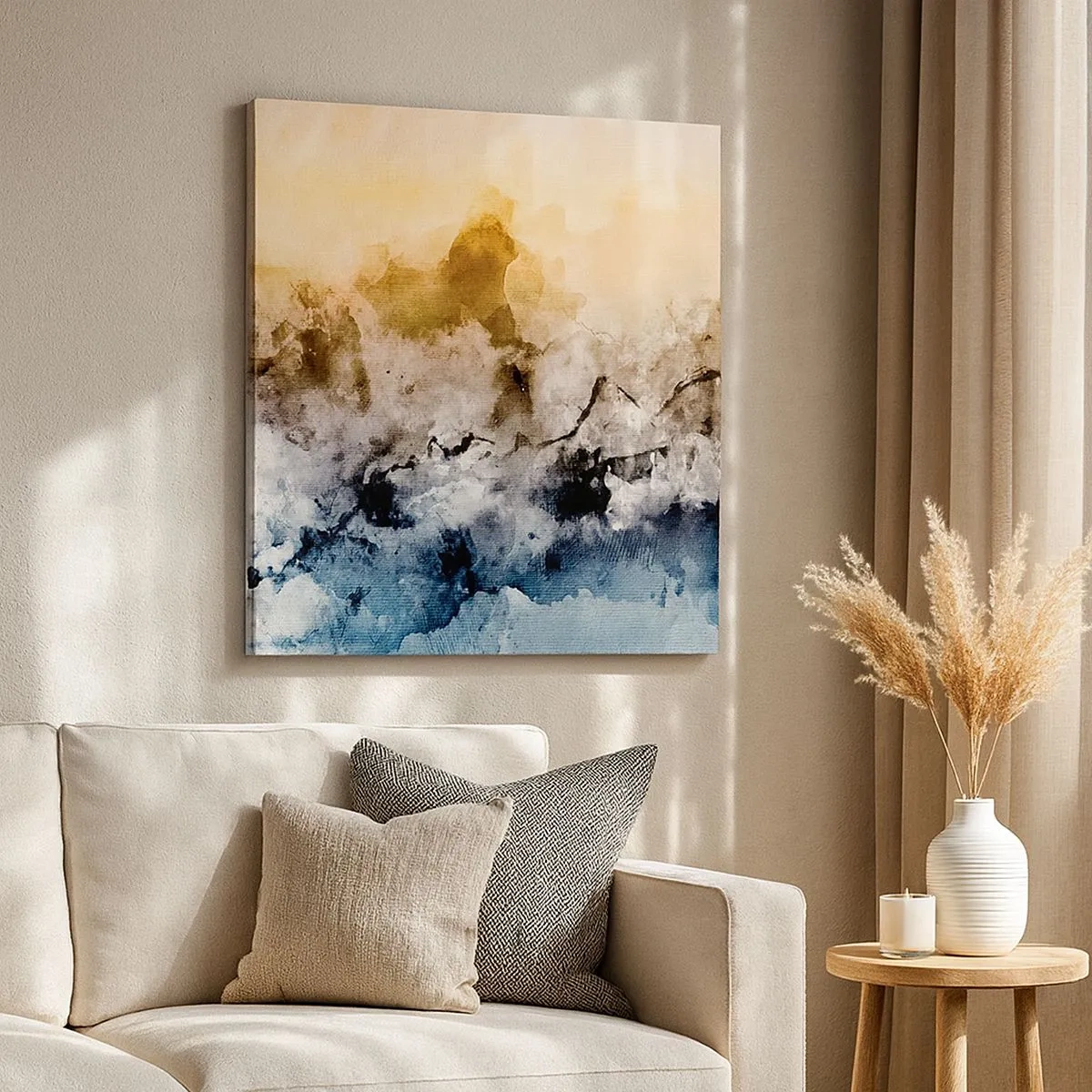 Bild auf Leinwand - Leinwandbild - In einer Nebelwolke ertrunken - 30x30 cm