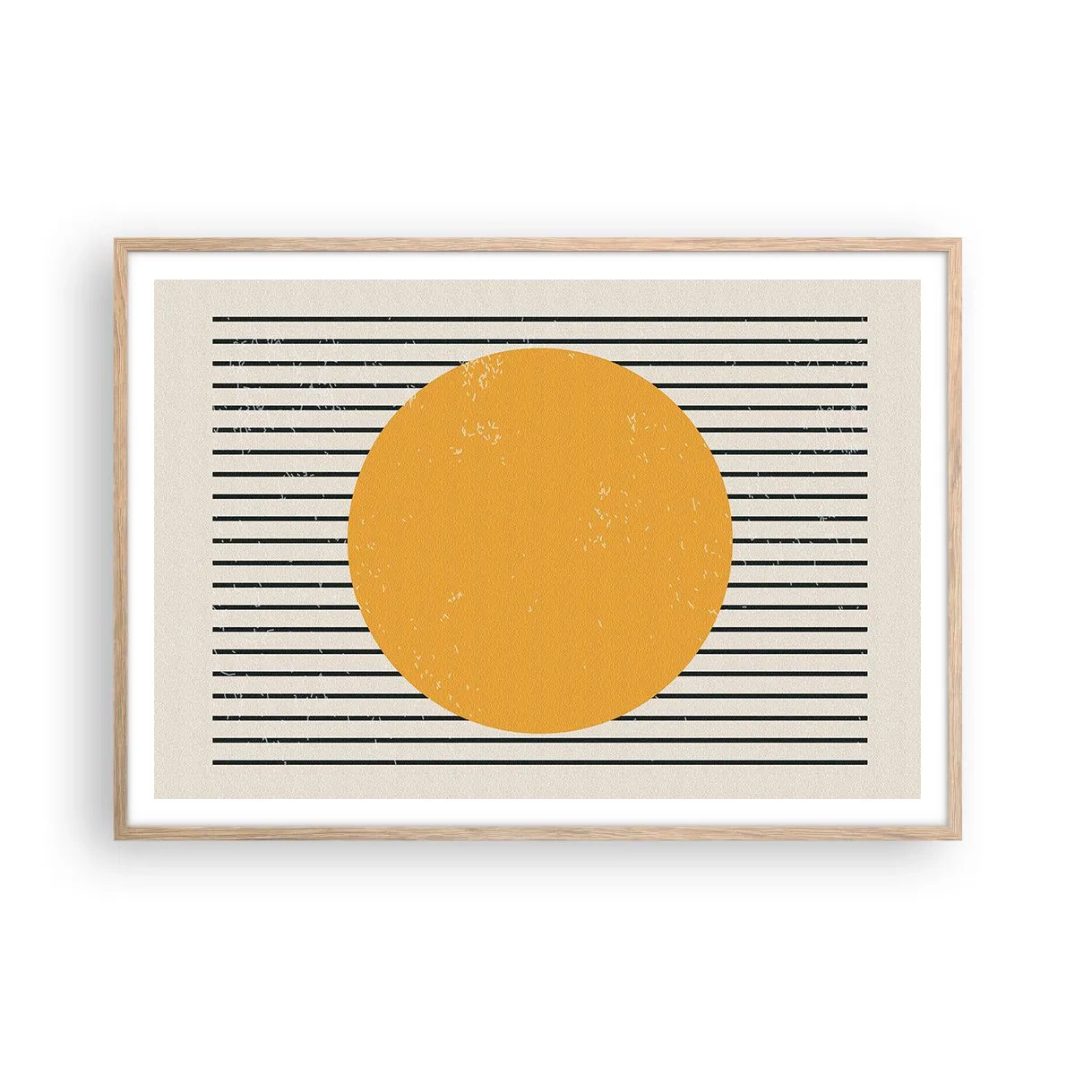 Poster in einem Rahmen aus heller Eiche - Die Kraft der Einfachheit - 100x70 cm