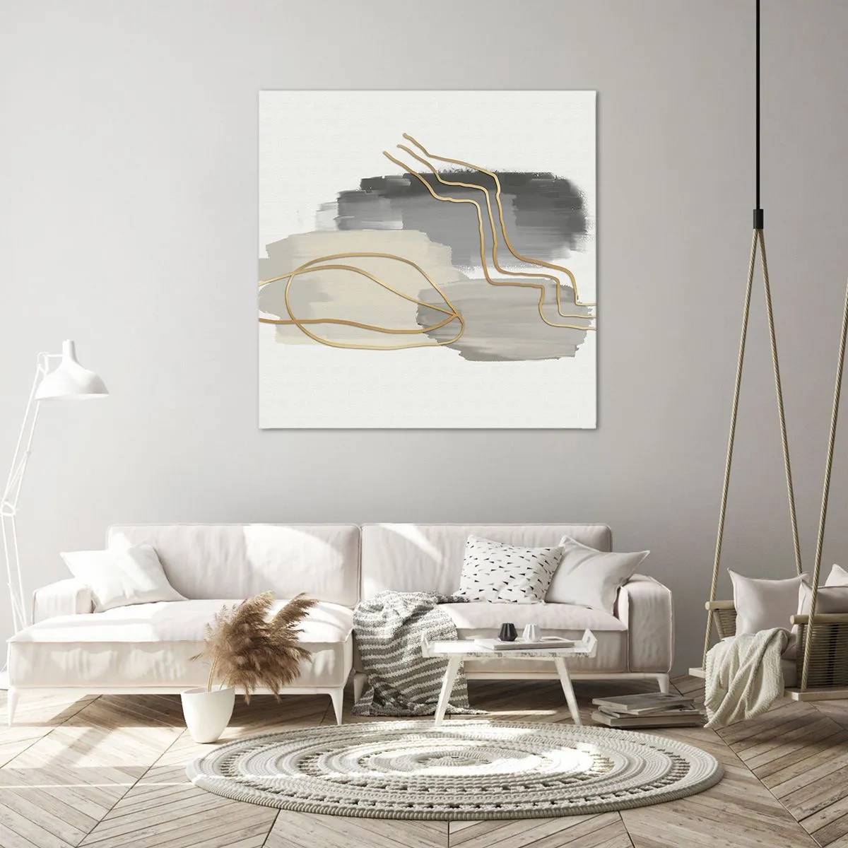 Bild auf Leinwand - Leinwandbild - Dauer und Bewegung - 40x40 cm