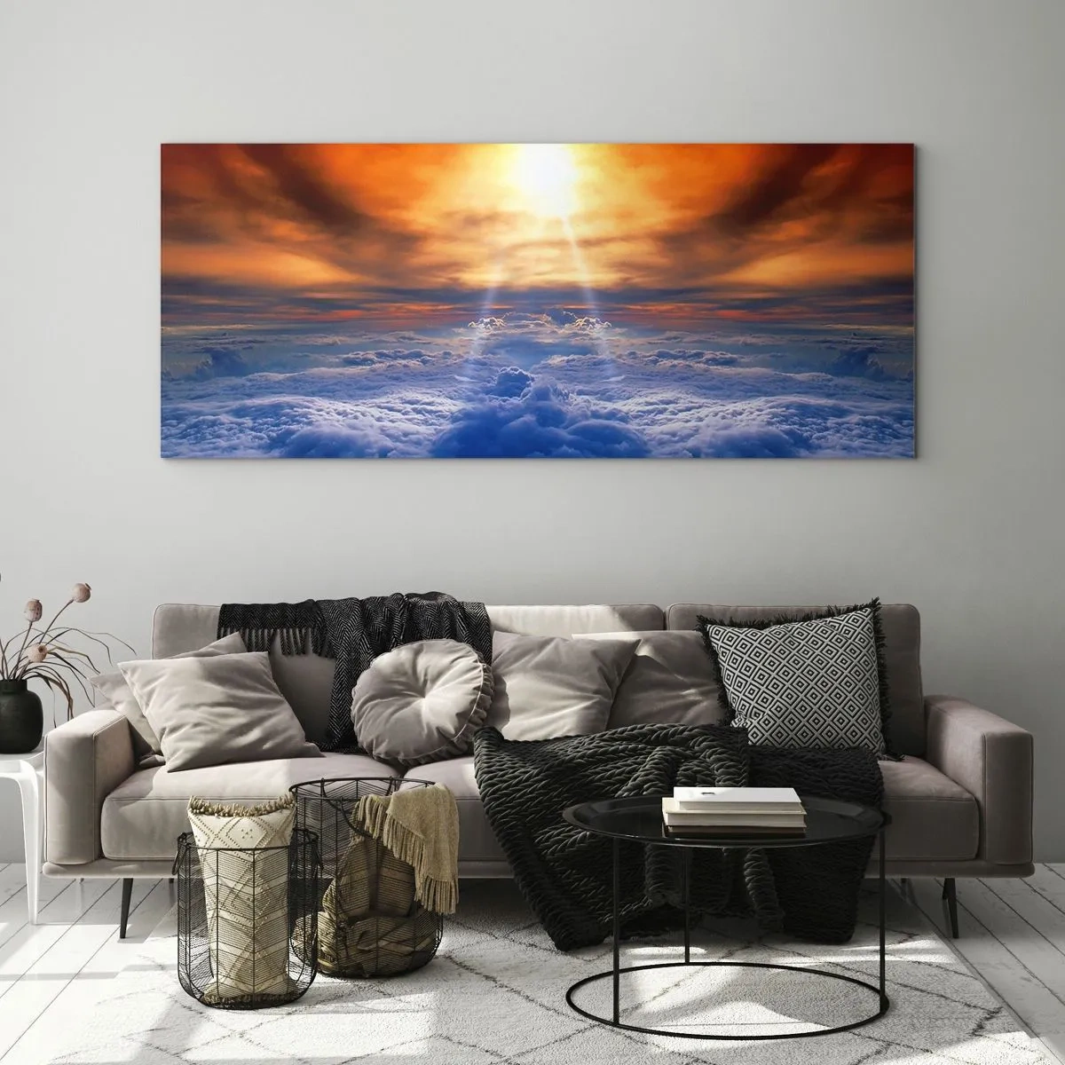 Glasbild - Bild auf glas - Mystische Landschaft - 100x40 cm