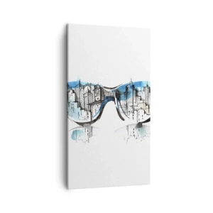 Bild auf Leinwand - Leinwandbild - Großstadt-Chic - 45x80 cm