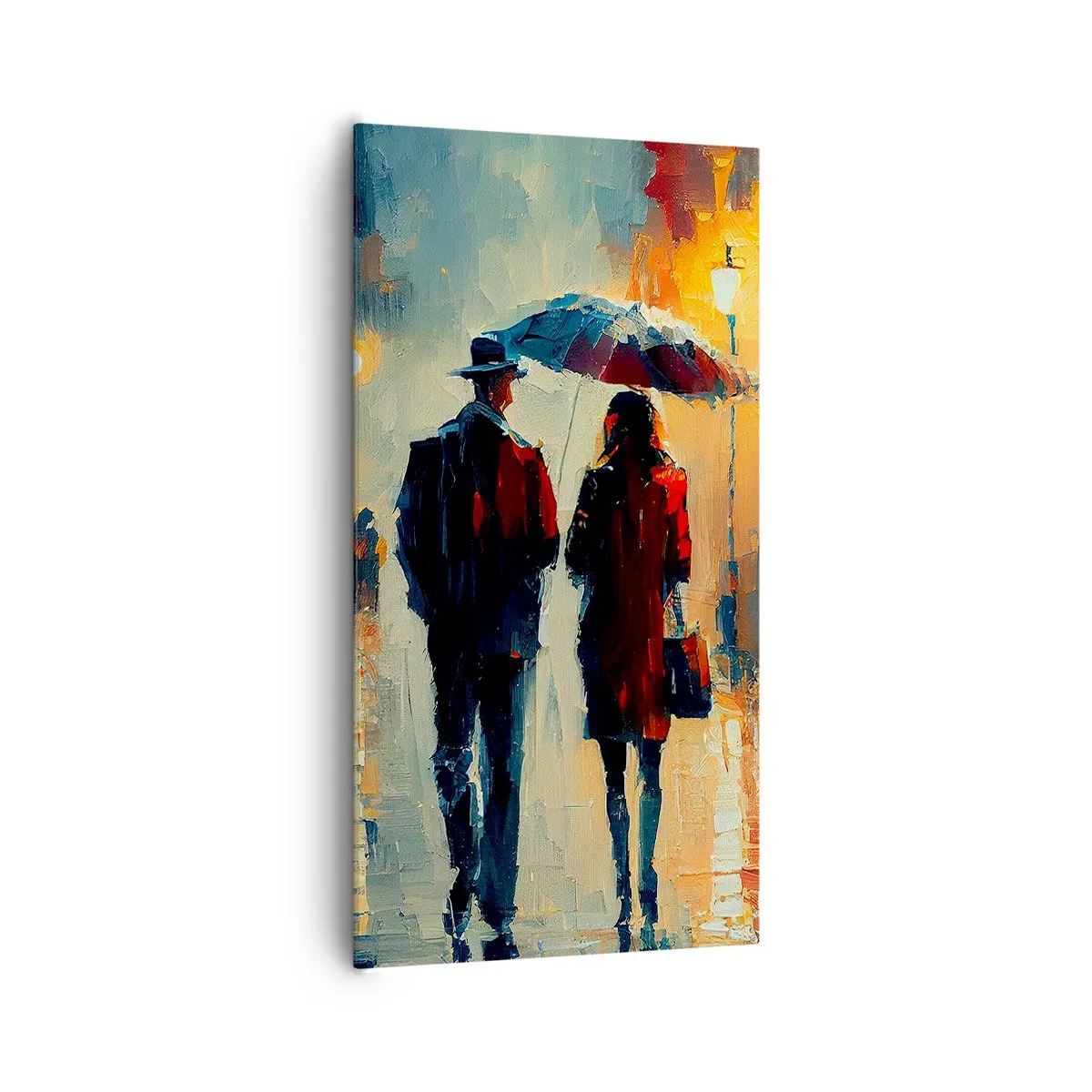 Bild auf Leinwand - Leinwandbild - Urbane Liebesgeschichte - 65x120 cm