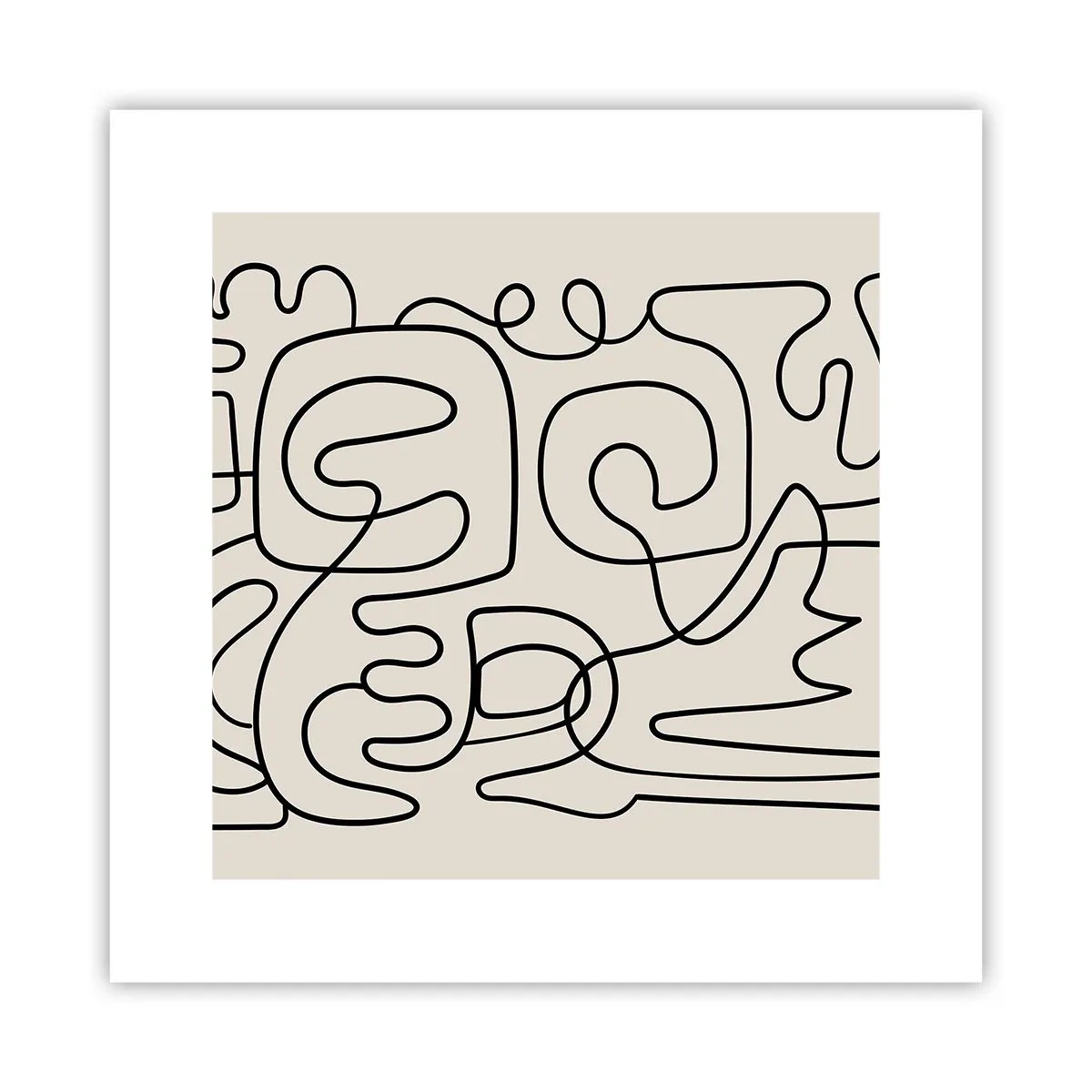 Poster - Folge der Spur - 30x30 cm