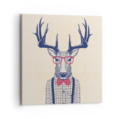 Bild auf Leinwand - Leinwandbild - Eine lustige Extravaganz - 70x70 cm