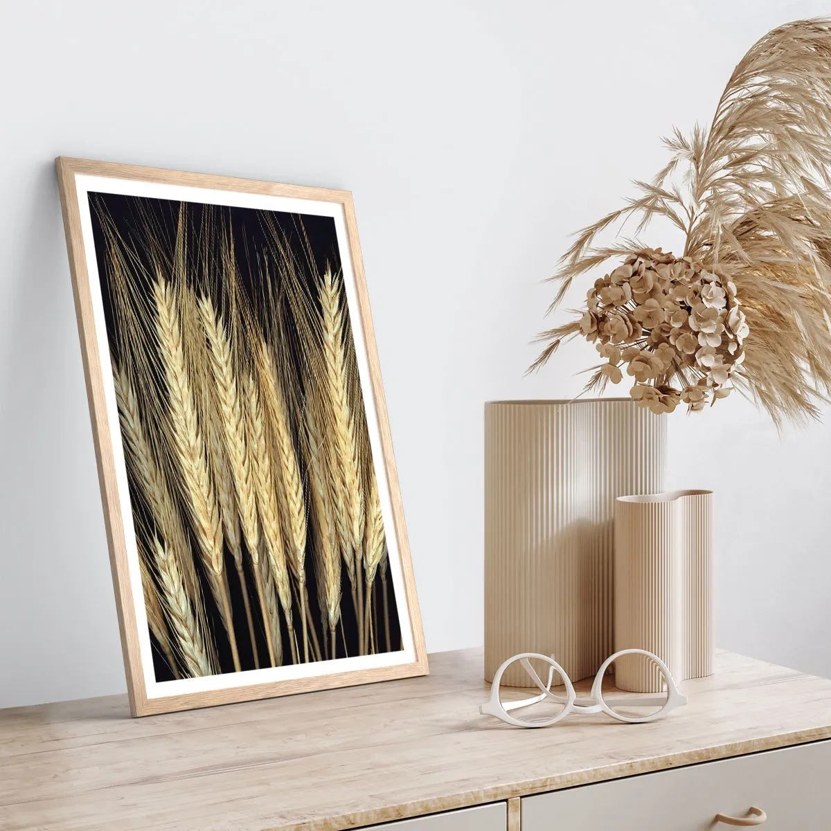 Poster in einem Rahmen aus heller Eiche - Rustikale Magie - 61x91 cm