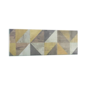 Glasbild - Bild auf glas - Am Winkel des Dreiecks - 90x30 cm