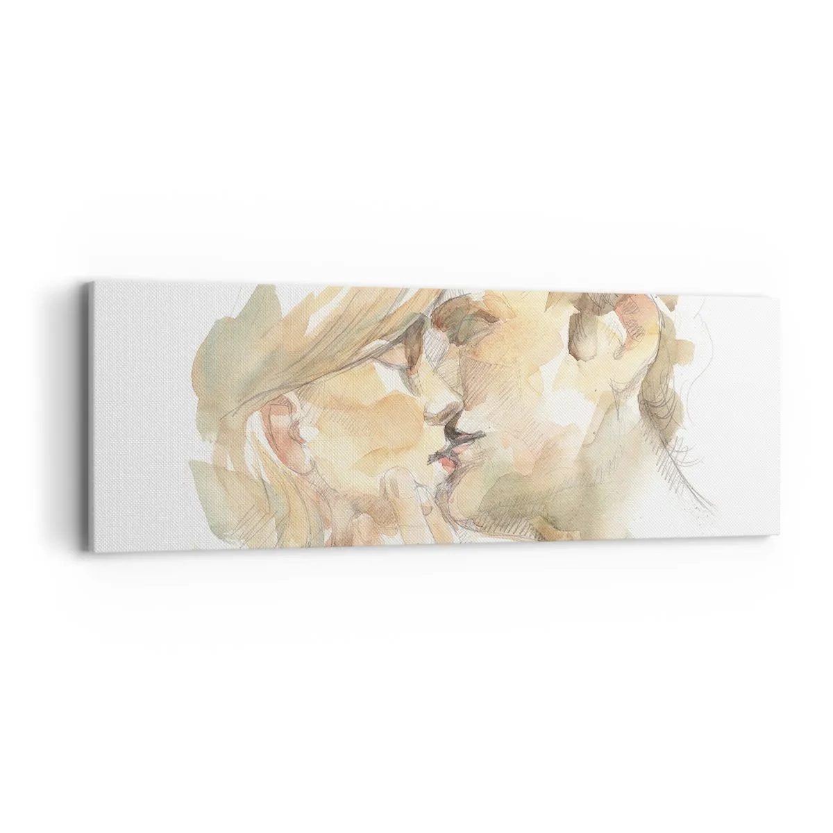 Bild auf Leinwand - Leinwandbild - Hälfte gefunden? - 90x30 cm