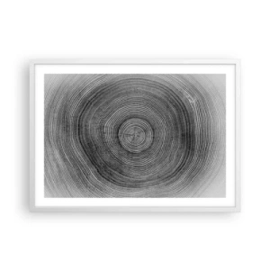 Poster in einem weißen Rahmen - Zeichen der Zeit - 70x50 cm