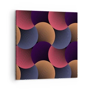 Bild auf Leinwand - Leinwandbild - Im kreisenden Rhythmus - 60x60 cm