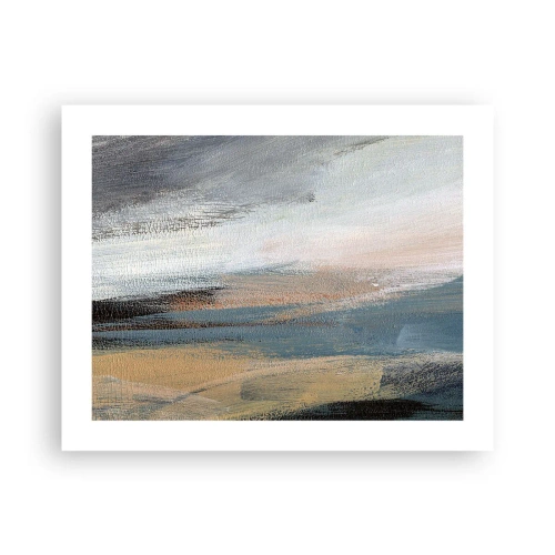 Poster - Abstraktion: nördliche Landschaft - 50x40 cm
