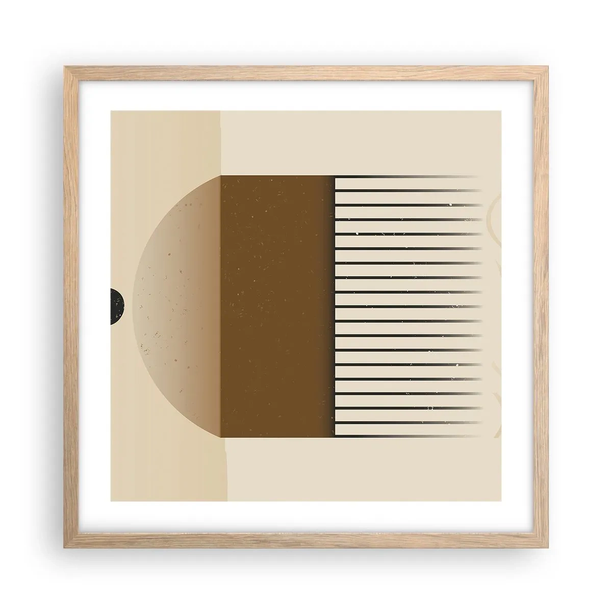 Poster in einem Rahmen aus heller Eiche - Verschiedene Staaten - 50x50 cm