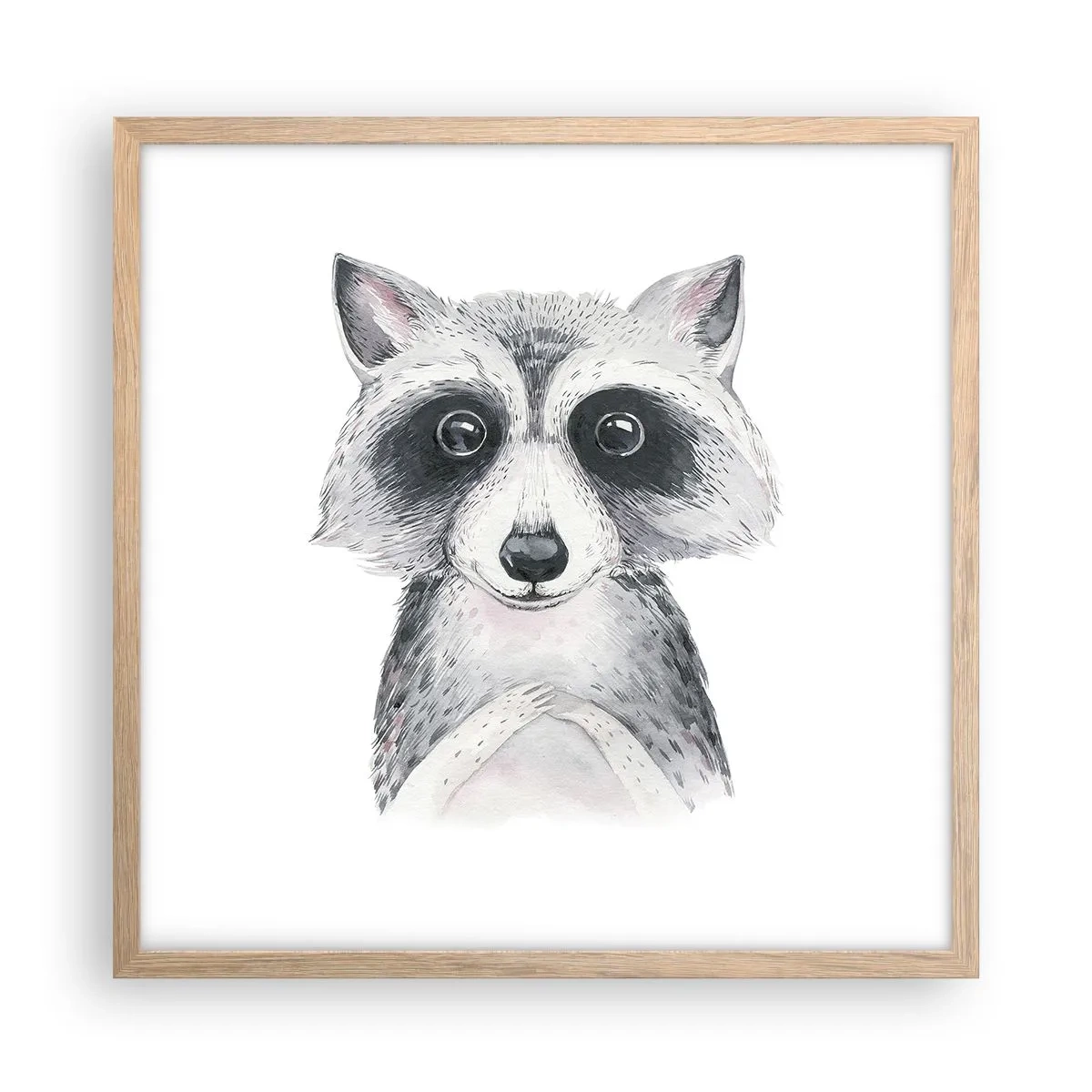 Poster in einem Rahmen aus heller Eiche - Ein Moment zum Bewegen - 50x50 cm