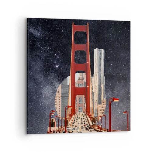 Bild auf Leinwand - Leinwandbild - Immer im Mittelpunkt - 70x70 cm