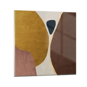 Glasbild - Bild auf glas - Abstraktion – ein Ort im Raum - 30x30 cm