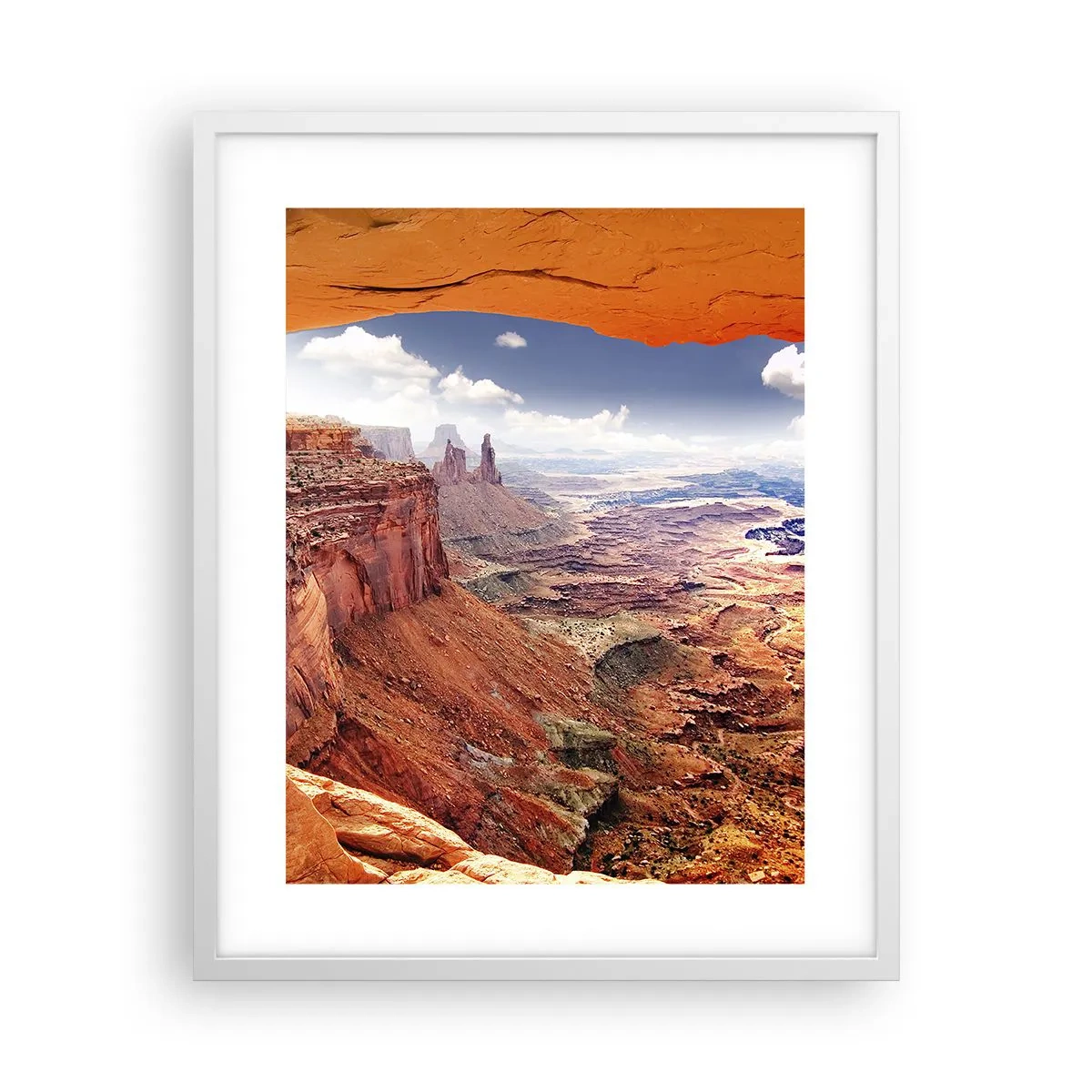 Poster in einem weißen Rahmen - Von der Natur selbst geschnitzt - 40x50 cm