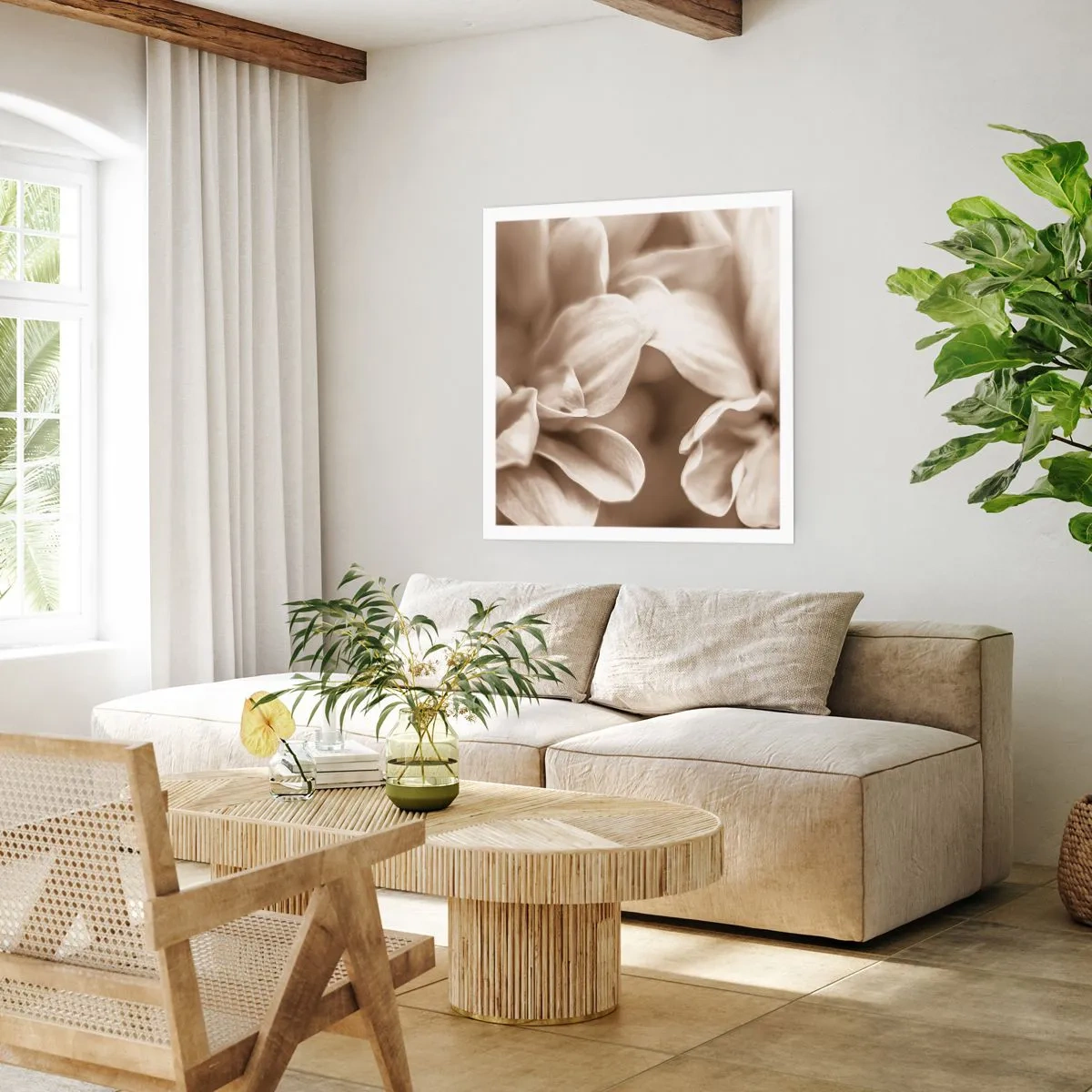 Poster - So sanft wie ein Lächeln - 60x60 cm