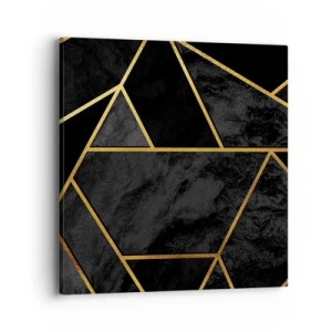 Bild auf Leinwand - Leinwandbild - Dunkelheit und Glanz - 40x40 cm