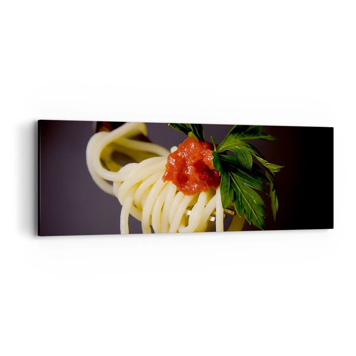 Bild auf Leinwand - Leinwandbild - Ein leckerer Bissen - 90x30 cm
