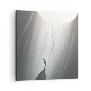 Bild auf Leinwand - Leinwandbild - Es gibt immer einen Ausweg - 50x50 cm