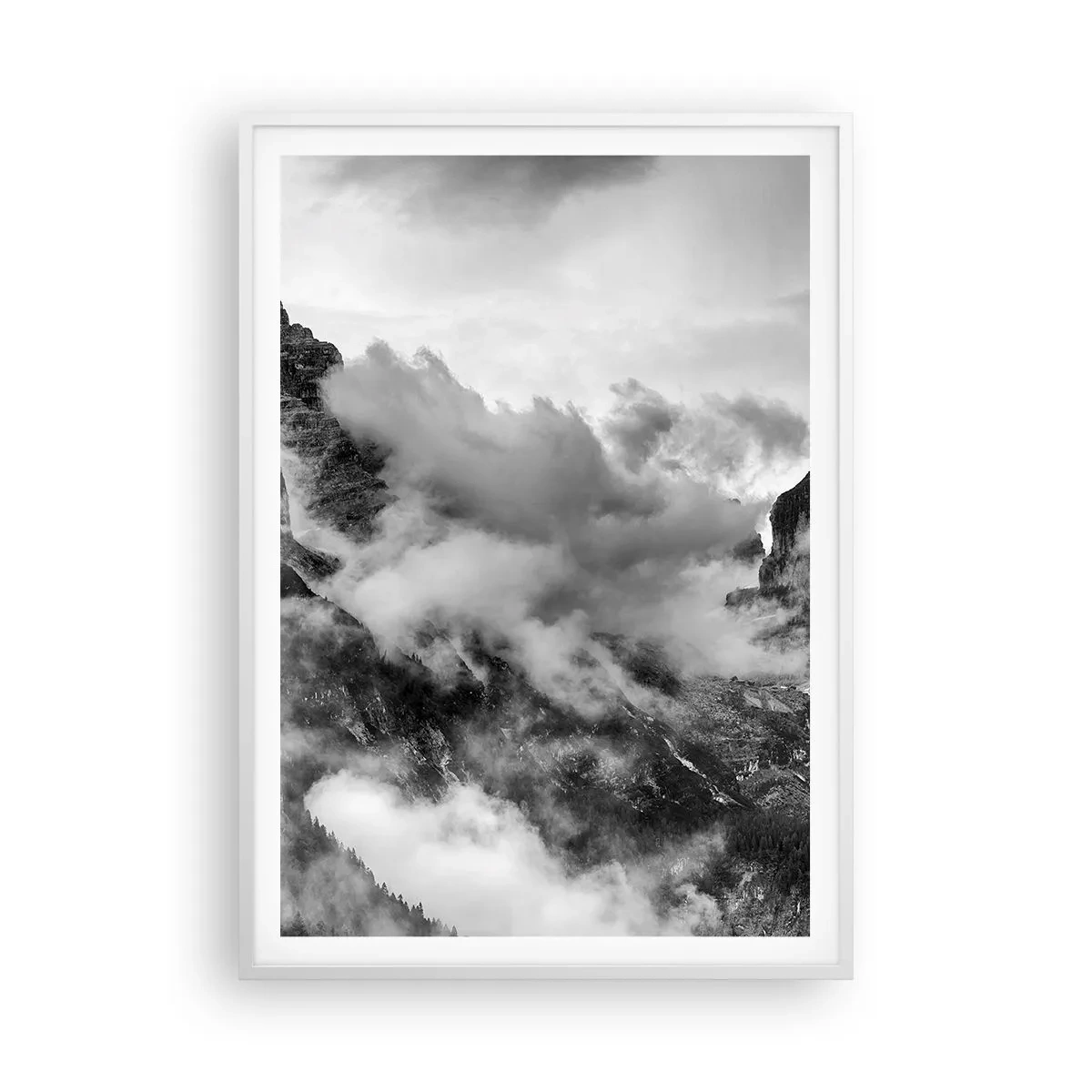 Poster in einem weißen Rahmen - Schön und grausam - 70x100 cm