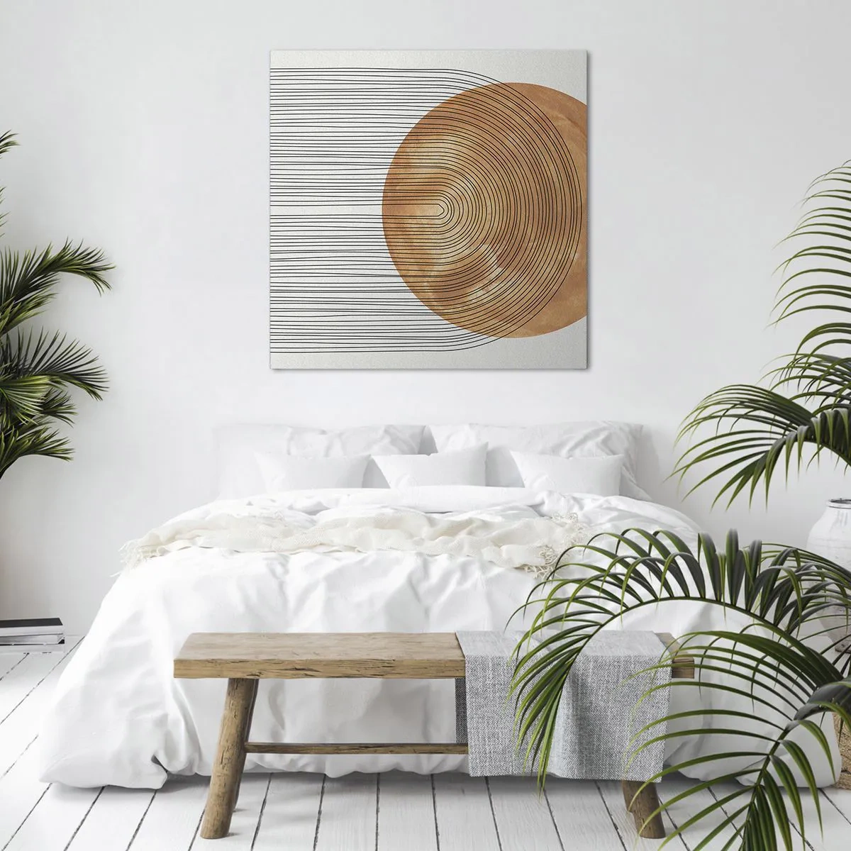 Bild auf Leinwand - Leinwandbild - SonnenKomposition - 40x40 cm