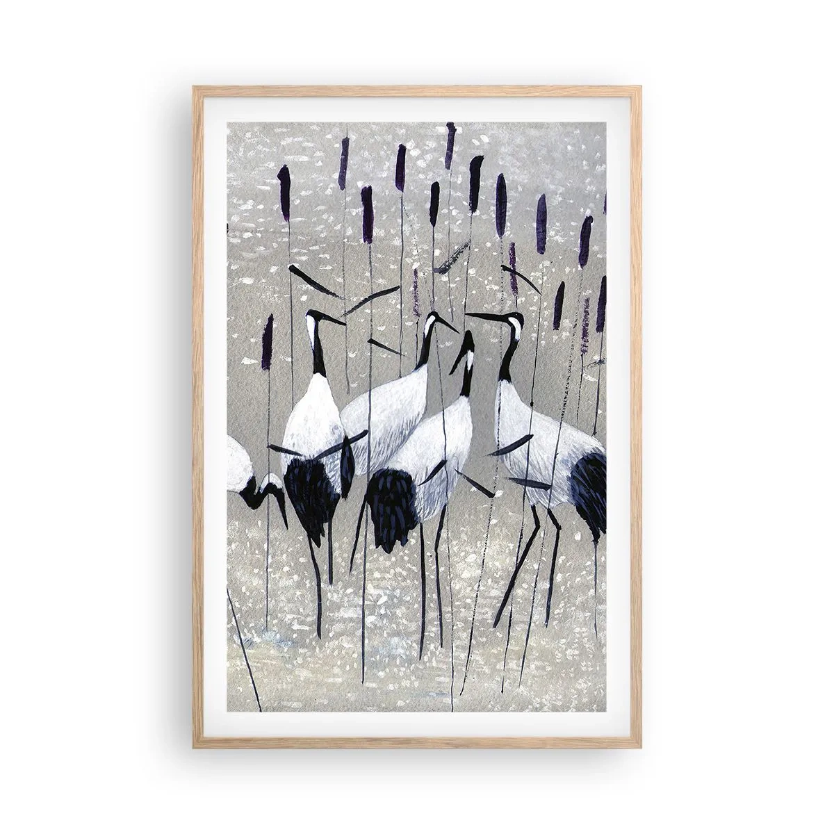 Poster in einem Rahmen aus heller Eiche - Unter ihren eigenen - 61x91 cm