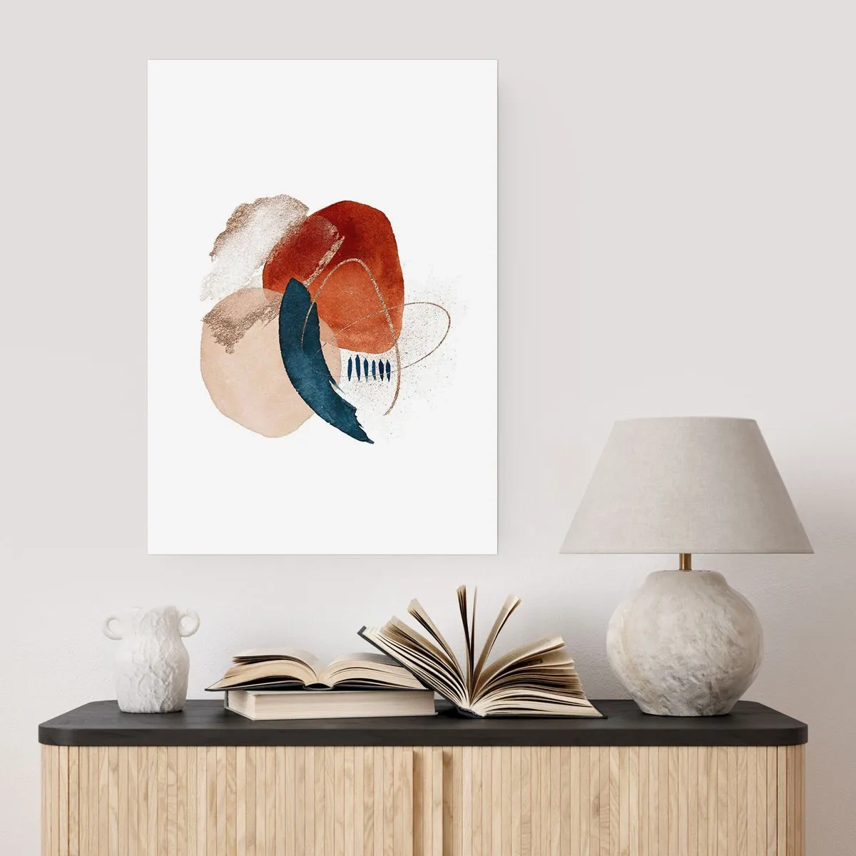 Poster - Ovale Komposition - 40x50 cm