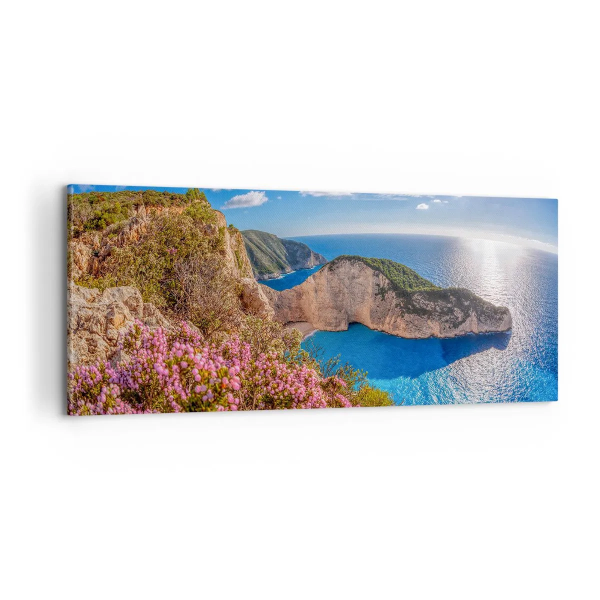 Bild auf Leinwand - Leinwandbild - Mein toller Griechenlandurlaub - 100x40 cm