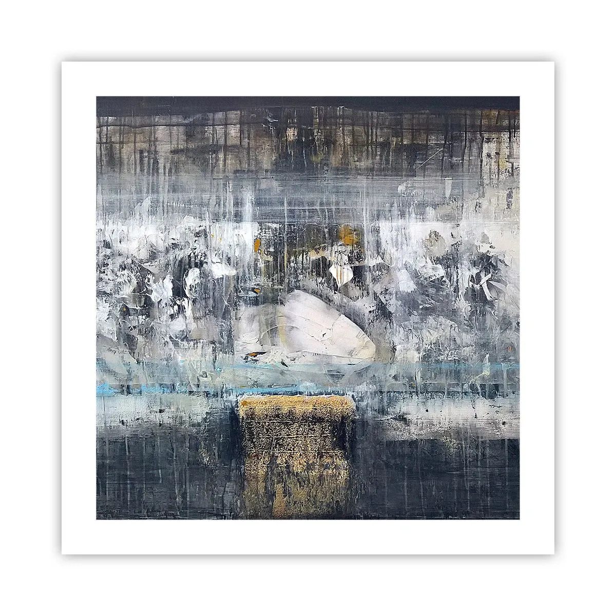 Poster - Wie auf Eis, wie nach Dezember - 50x50 cm