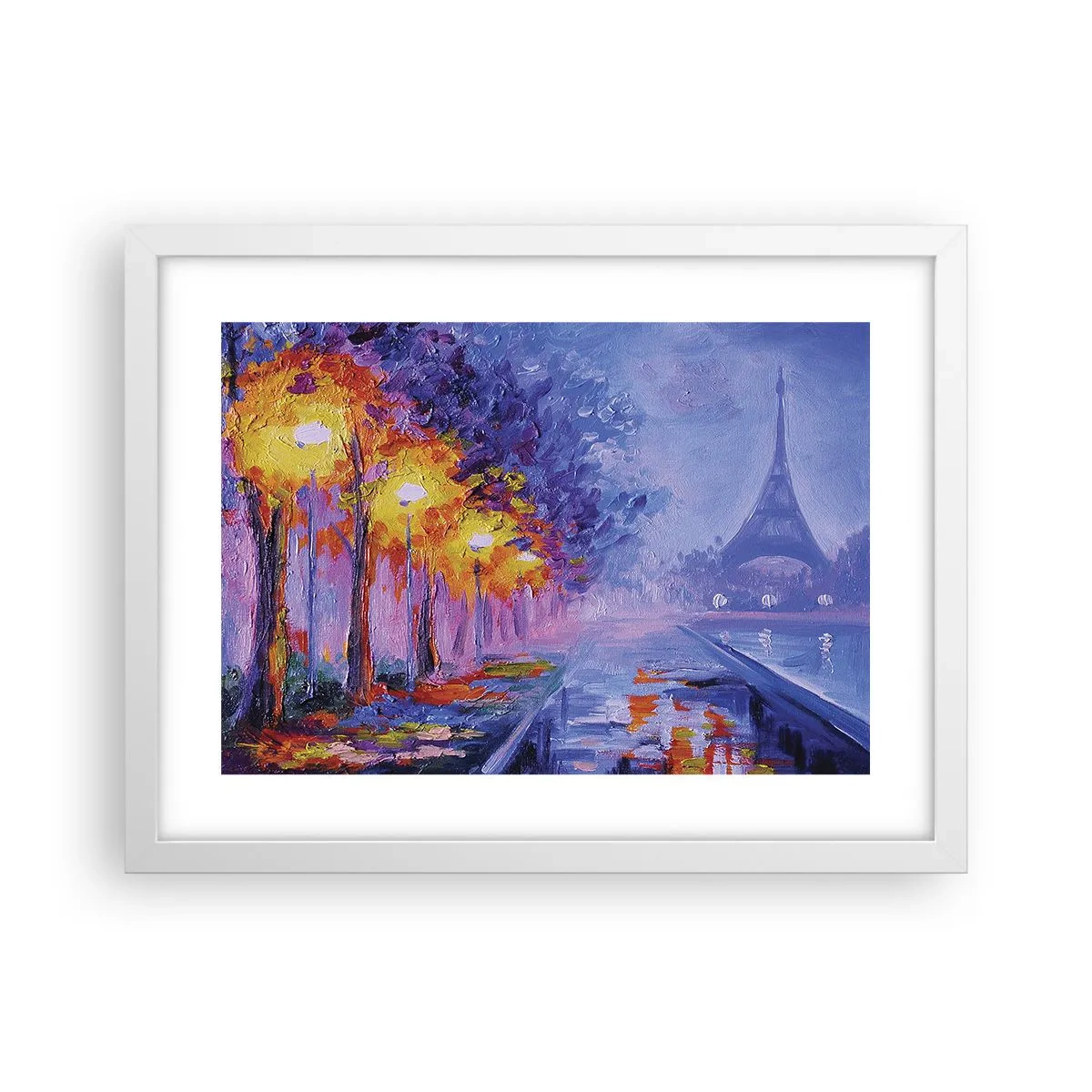 Poster in einem weißen Rahmen - Ein Traumspaziergang - 40x30 cm