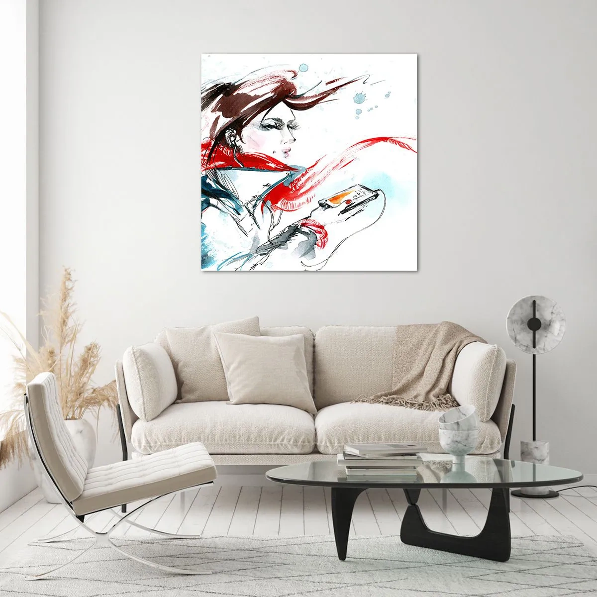 Glasbild - Bild auf glas - Mit mir stimmt was nicht - 70x70 cm