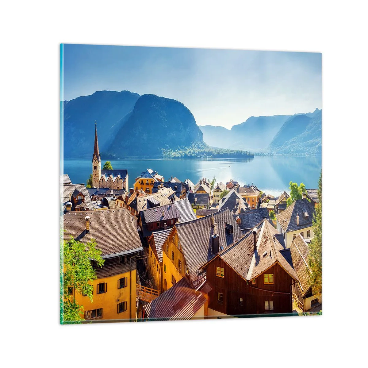 Glasbild - Bild auf glas - Es könnte nicht malerischer sein - 30x30 cm