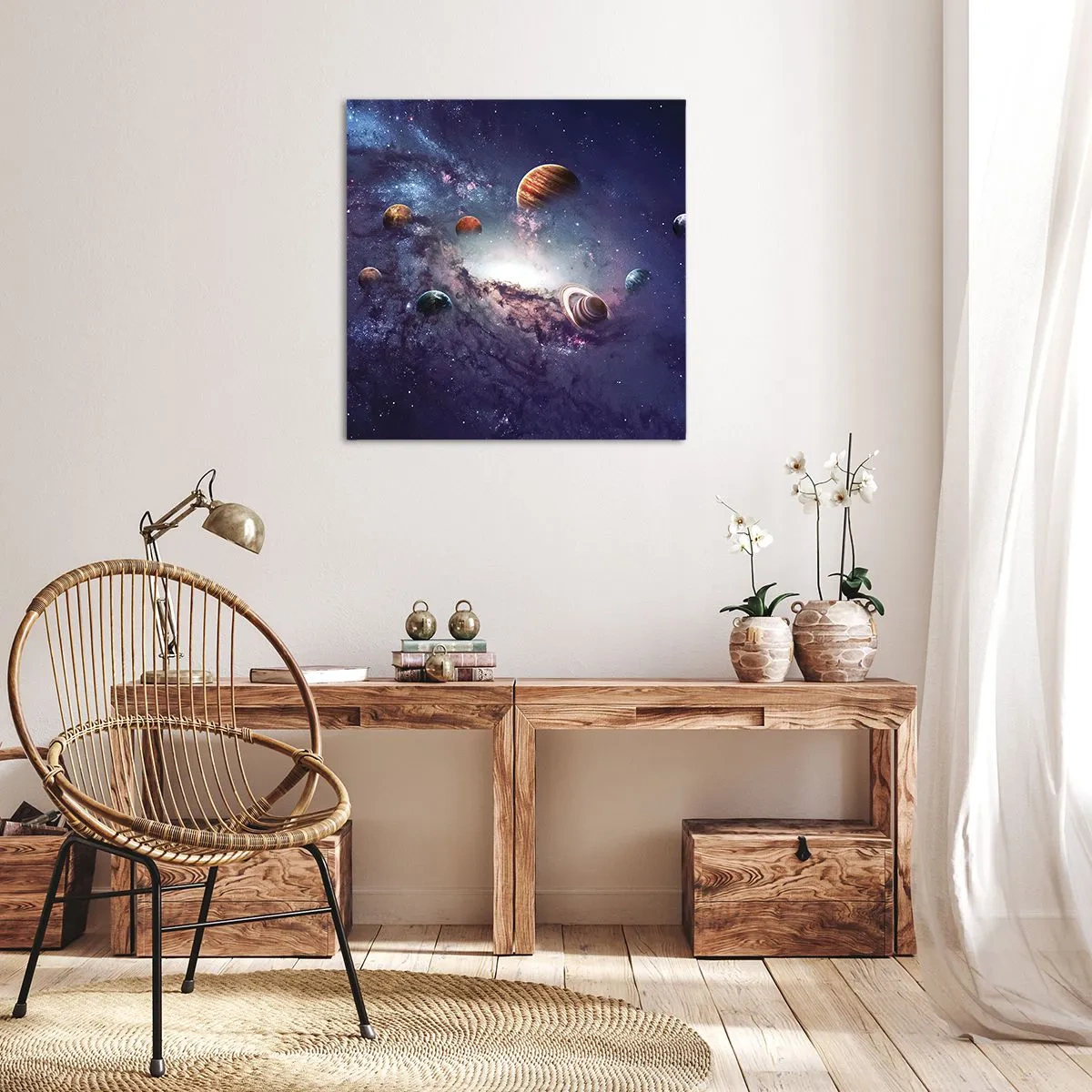 Bild auf Leinwand - Leinwandbild - Solar-Tanz-System - 70x70 cm